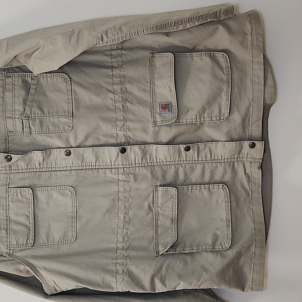 Carhartt Smithville Women's Tan Utility Jacket Size 2X - Picture 4 of 16